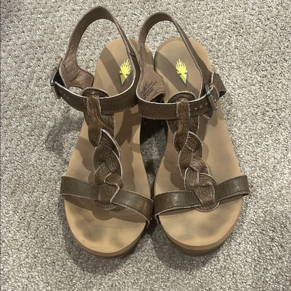 Volatile Wedge Sandal with Braided Strap